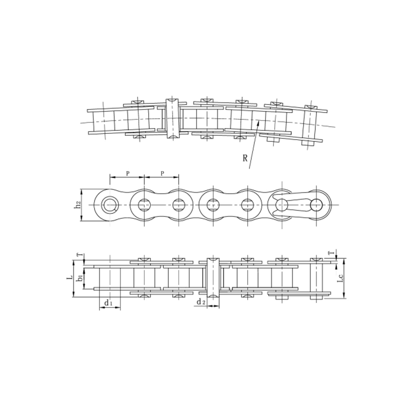 Stabiele prestaties, duurzame zijboogkettingen