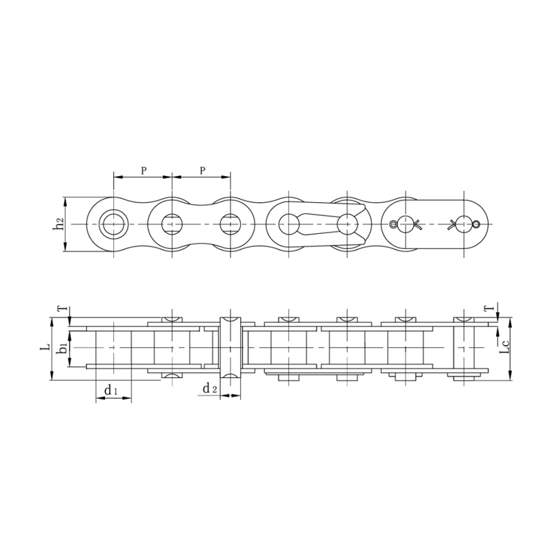 Zware serie rollenkettingen