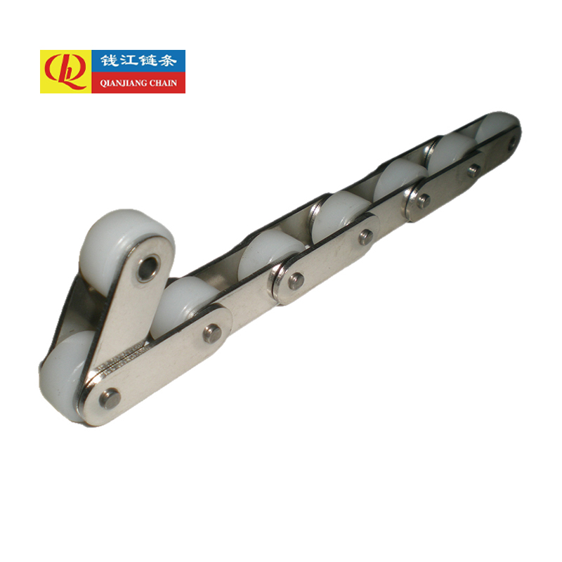 Transportkettingen van roestvrij staal met dubbele steek