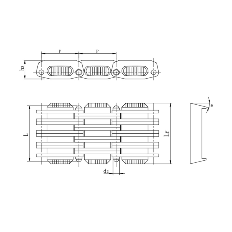 PIV traploze snelheidskettingen met schuifbladen