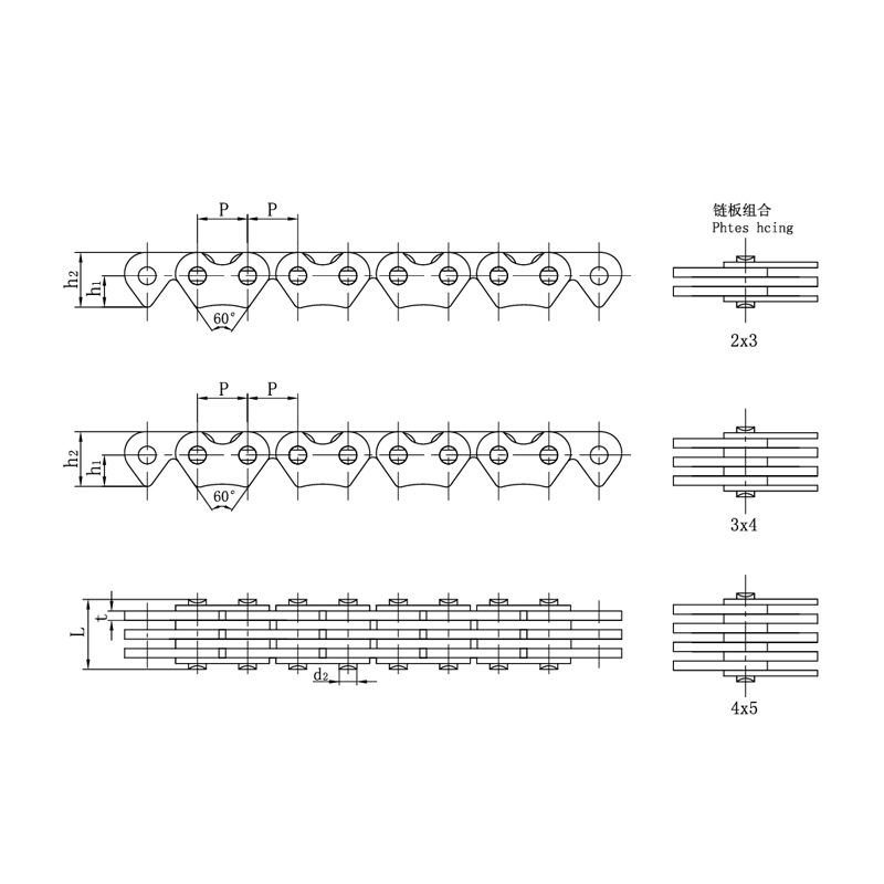 Distributiekettingen voor motorfietsmotoren