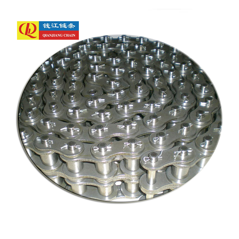 Precisierollenkettingen met korte steek en spiebanen (A-serie)