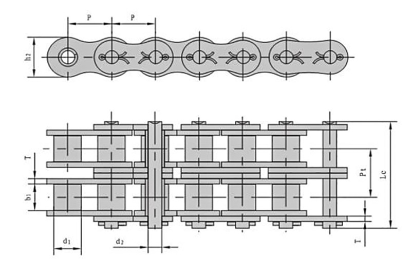 Dagelijkse onderhoudsdetails van industriële keten